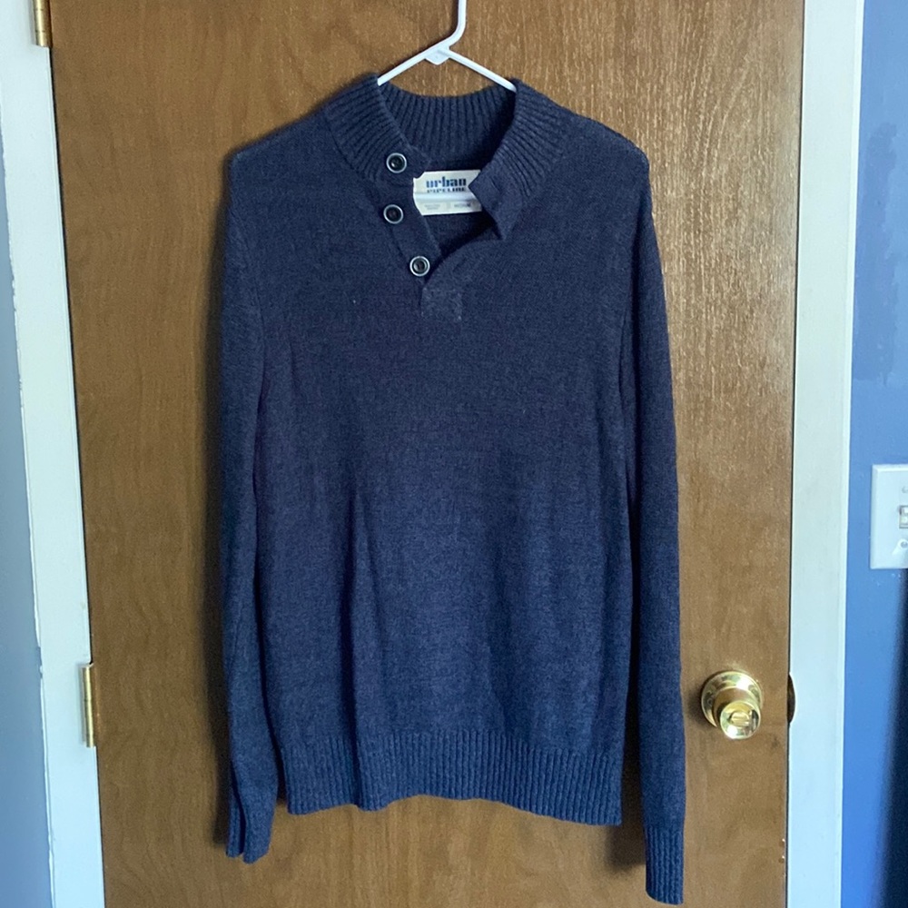 Urban Pipeline Button Mock-Neck Sweater
